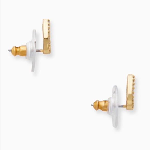 Kate Spade ♠️ NWT Gold Horseshoe Stud Earrings - Picture 3 of 7